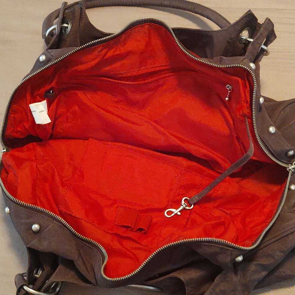 Brown Zipper Close Bag - image 3